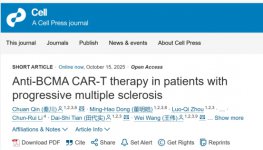 国际顶级期刊《Cell》发表驯鹿生物BCMA CAR-T伊基奥仑赛注射液治疗自身免疫性疾